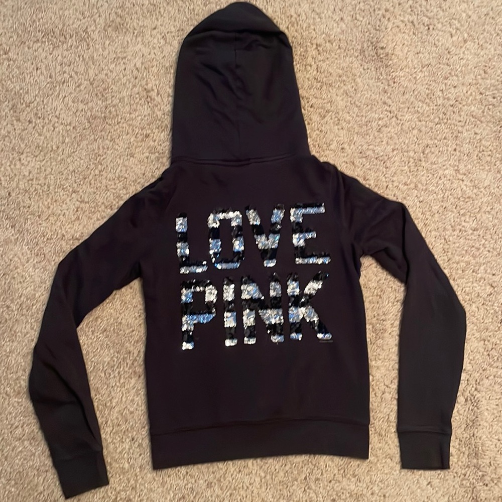 Gently Used, Victoria’s Secret Zip-Up Hoodie. $10 OBO.